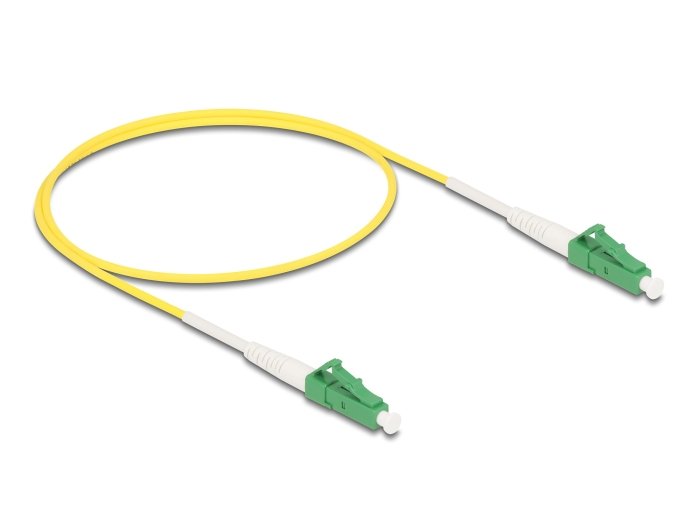 Delock Cable Lichtwellenleiter Lc-Apc Zu Lc-Apc Simplex Singlemode Os2 0,5 M