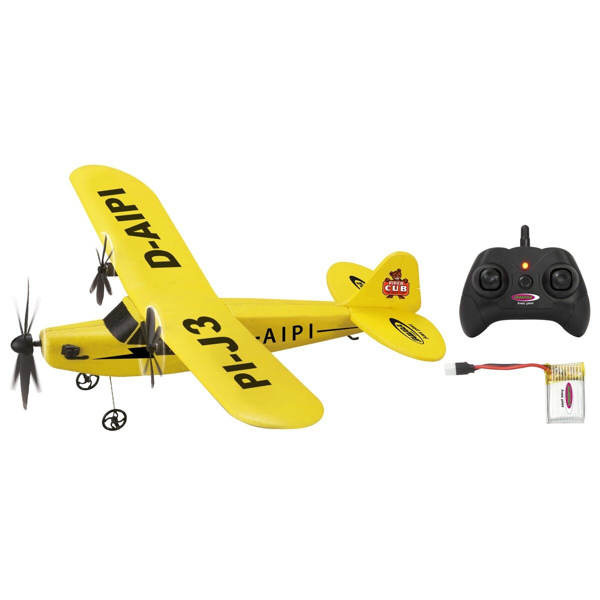 Jamara Piper J3-Cub Modelo Controlado Por Radio Avión Motor Eléctrico