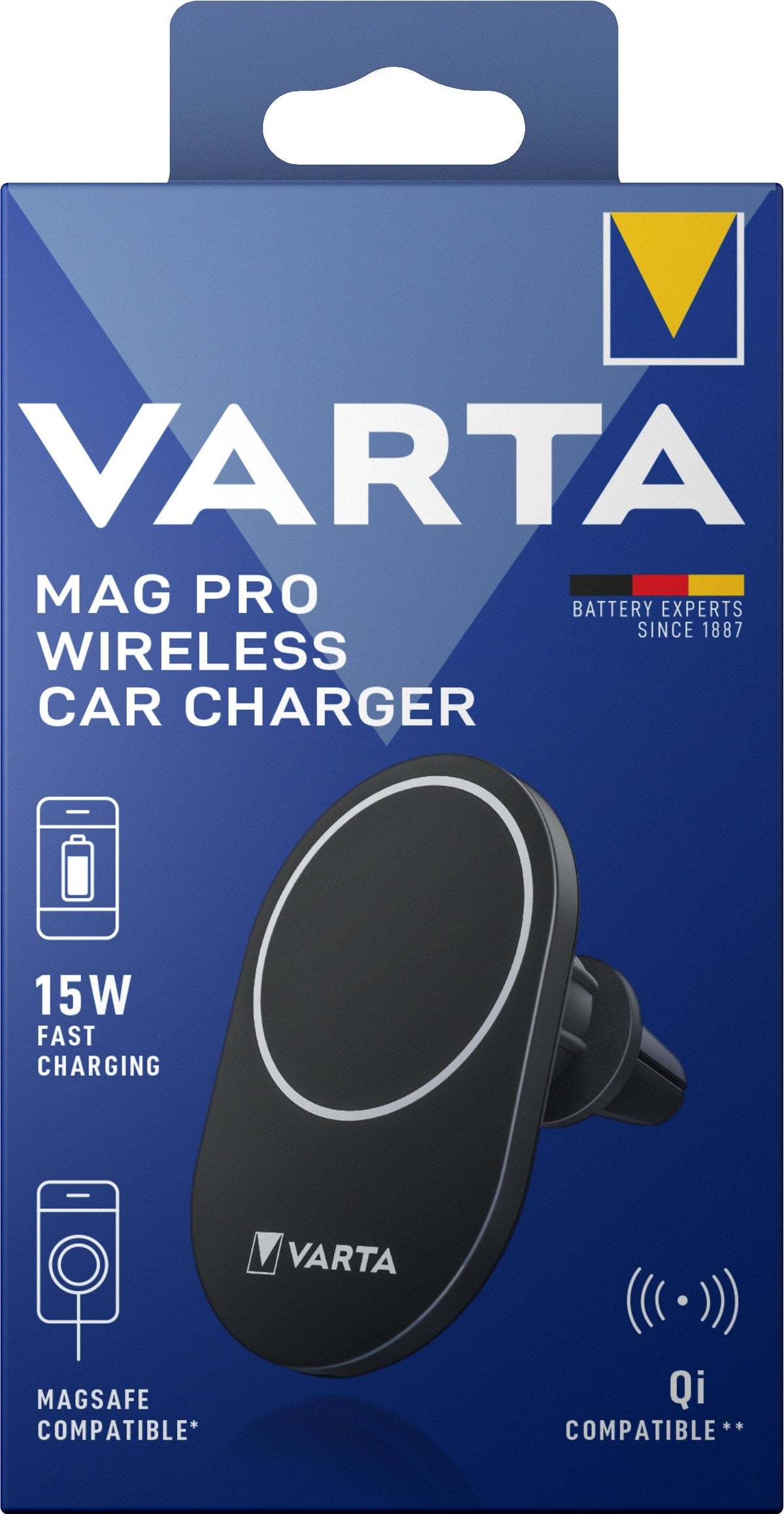 EAN 4008496066117 - Varta Mag Pro Wireless Car Charger Smartphone Campo magnético terrestre Auto imagen 5