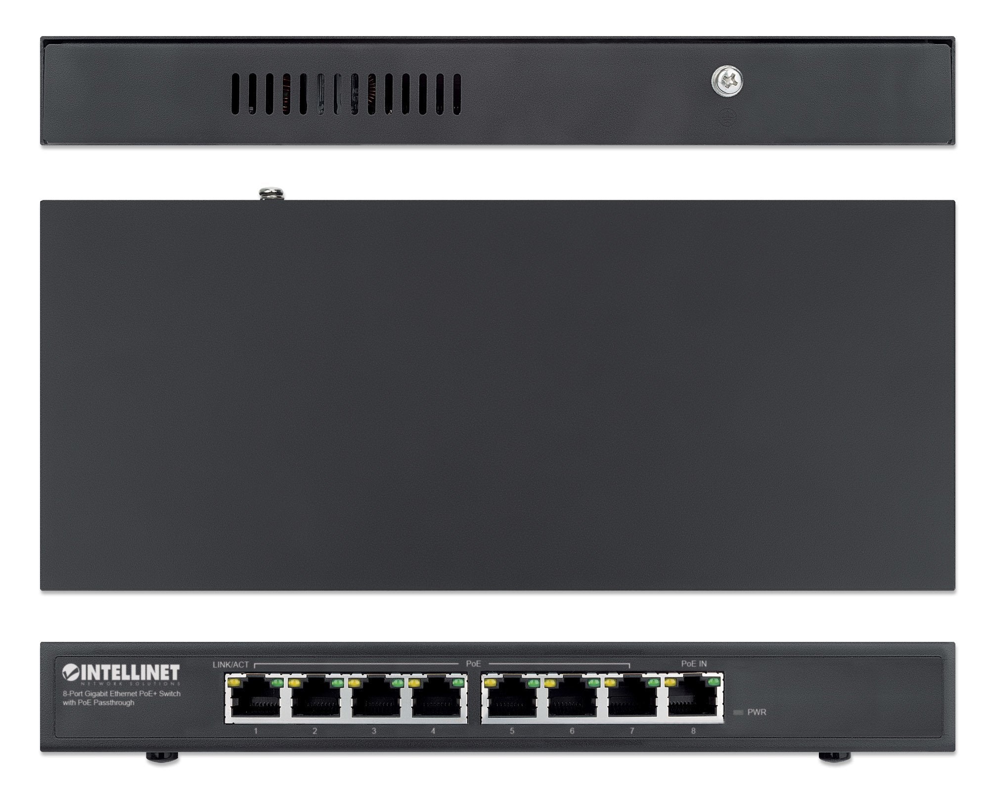 EAN 0766623561679 - Intellinet 561679 switch Gigabit Ethernet (10/100/1000) Energía sobre Ethernet (PoE) Negro imagen 5