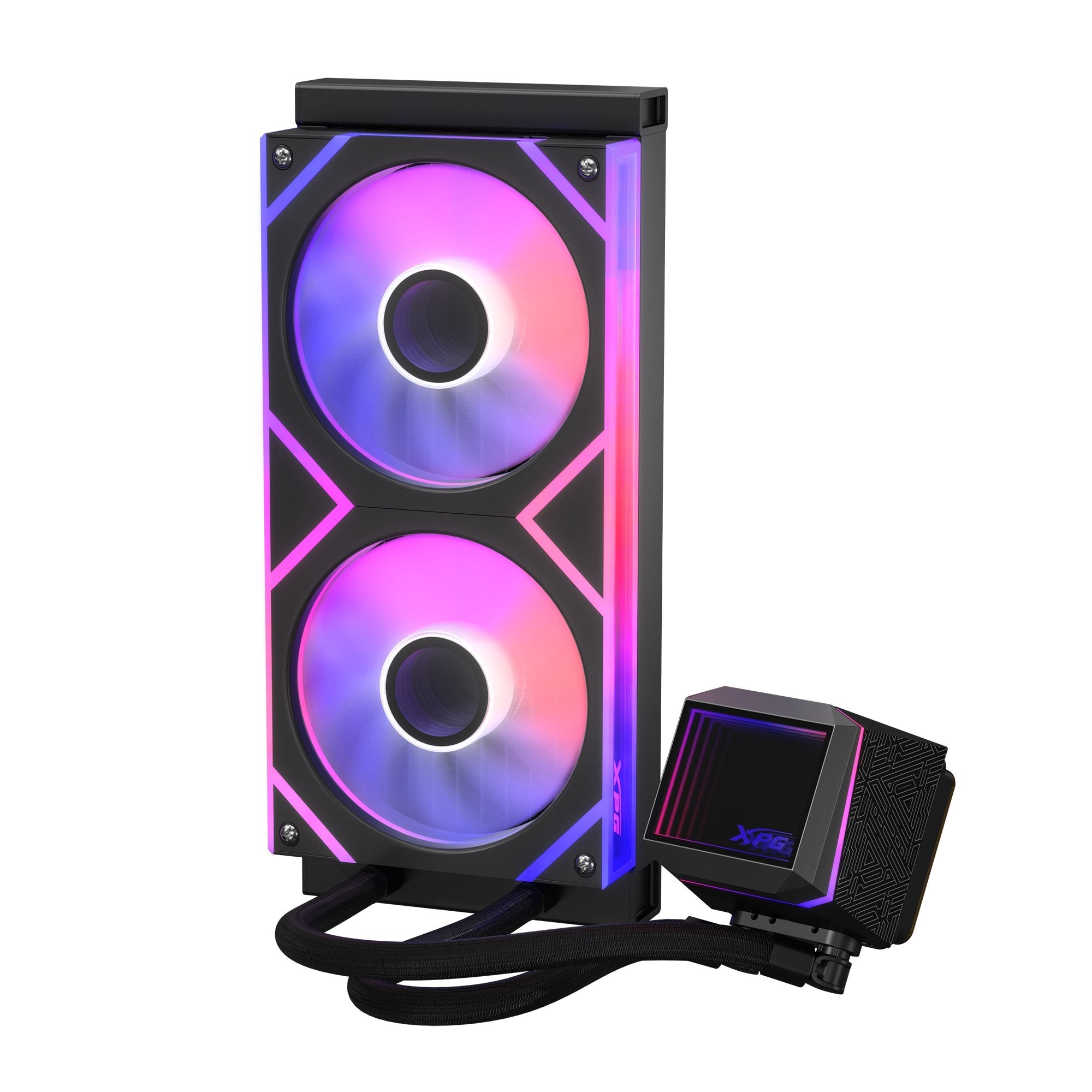 Wak Xpg Levante Ii 240 2*120mm Argb Fan Negro Retail