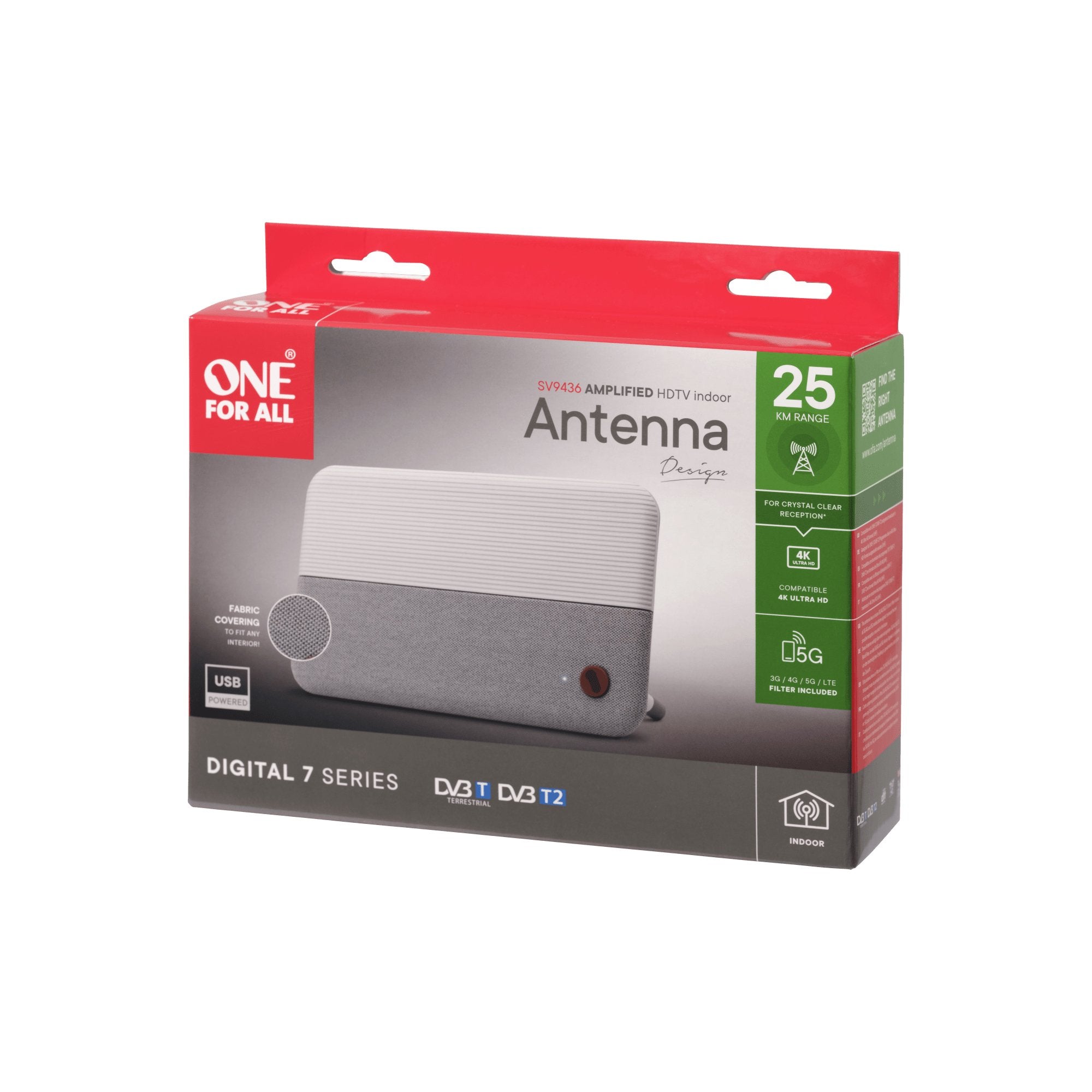 Uno Para Todas Las Antenas De Habitación Reforzada Sv9436-5g White Sv9436-5g