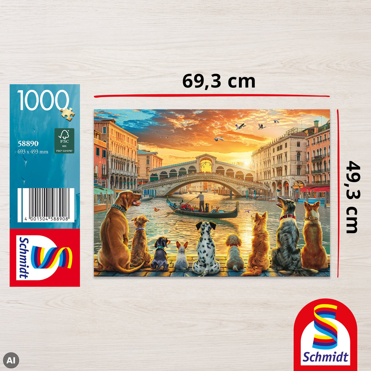 EAN 4001504588908 - Schmidt® Spiele 58890 puzzle Puzzle rompecabezas 1000 pieza(s) Paisaje imagen 2