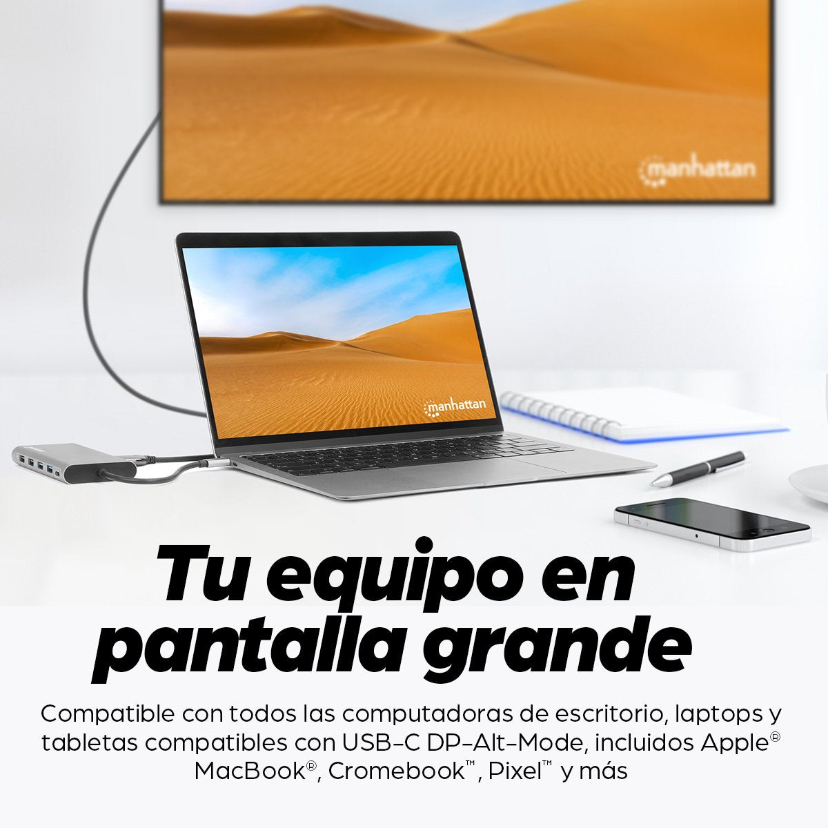 EAN 0766623130660 - Manhattan 130660 base para portátil y replicador de puertos Alámbrico USB 3.2 Gen 1 (3.1 Gen 1) Type-C Al imagen 18
