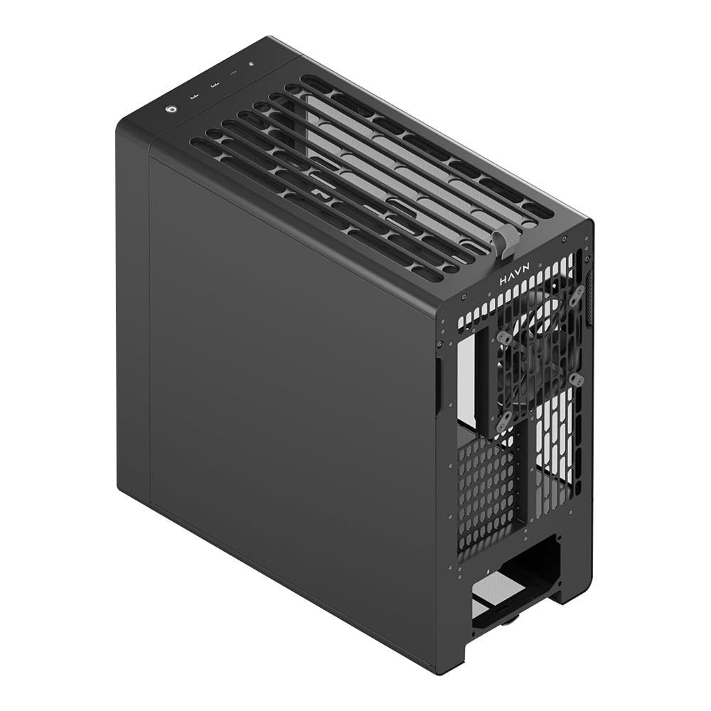 Havn Bf 360 Pc Carcasa, Midi-Tower, E-Atx, Tempered Glass - Negro