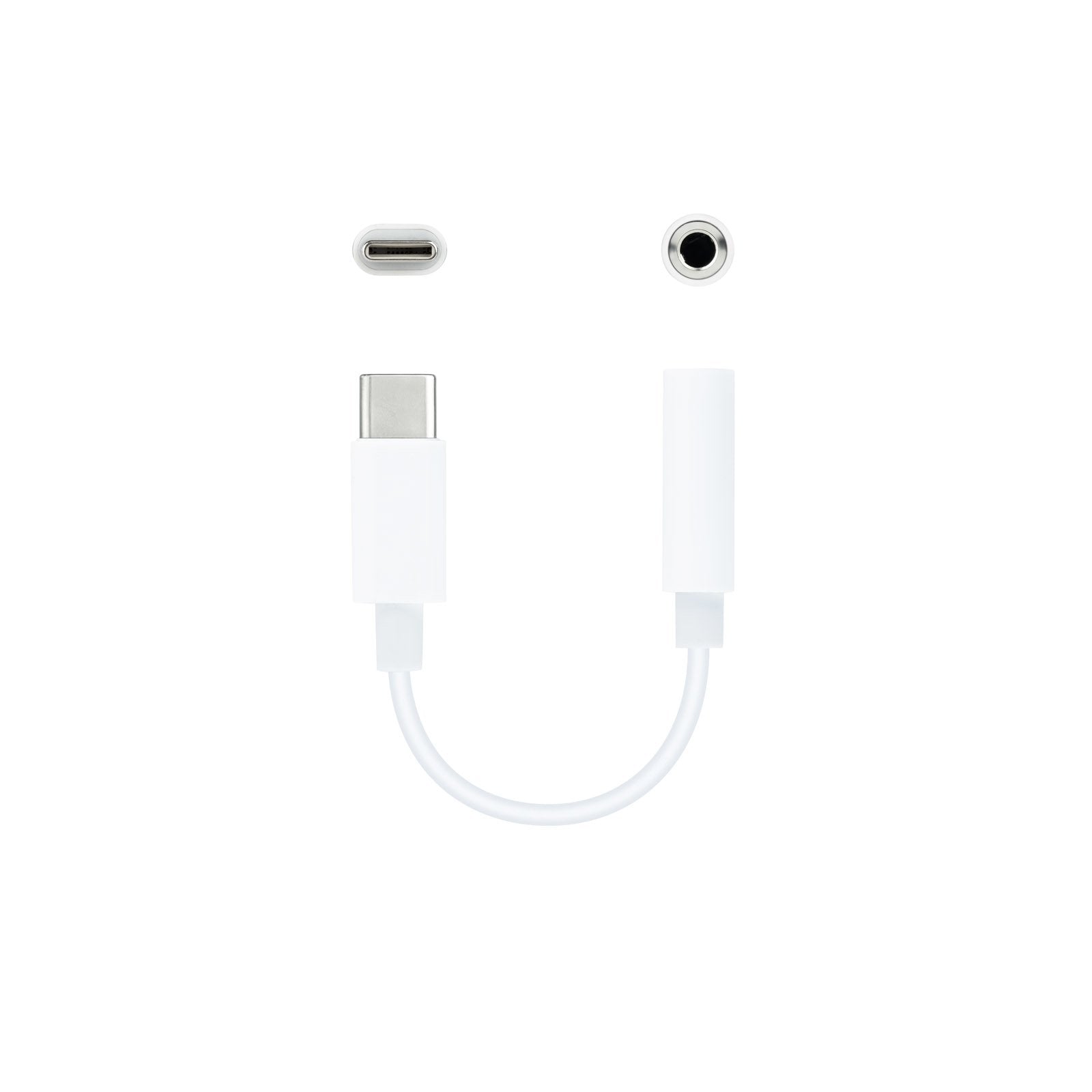 EAN 8433281013100 - Nanocable 10.24.1205-W cable de audio 0,11 m 3,5mm USB Tipo C imagen 2