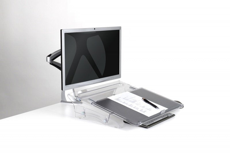 EAN 8717399992060 - BakkerElkhuizen FlexDesk 640 archivador Plástico, Caucho, Acero Gris claro, Transparente imagen 6