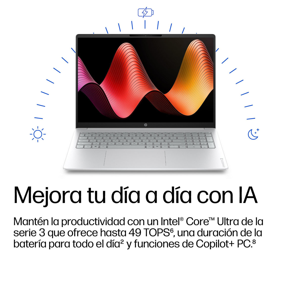 EAN 0199896664202 - HP OmniBook 3 Laptop Next Gen AI 16-bs0008ns Copilot+ PC Intel Core Ultra 7 Portátil 40,6 cm (16") 2K 24  imagen 5
