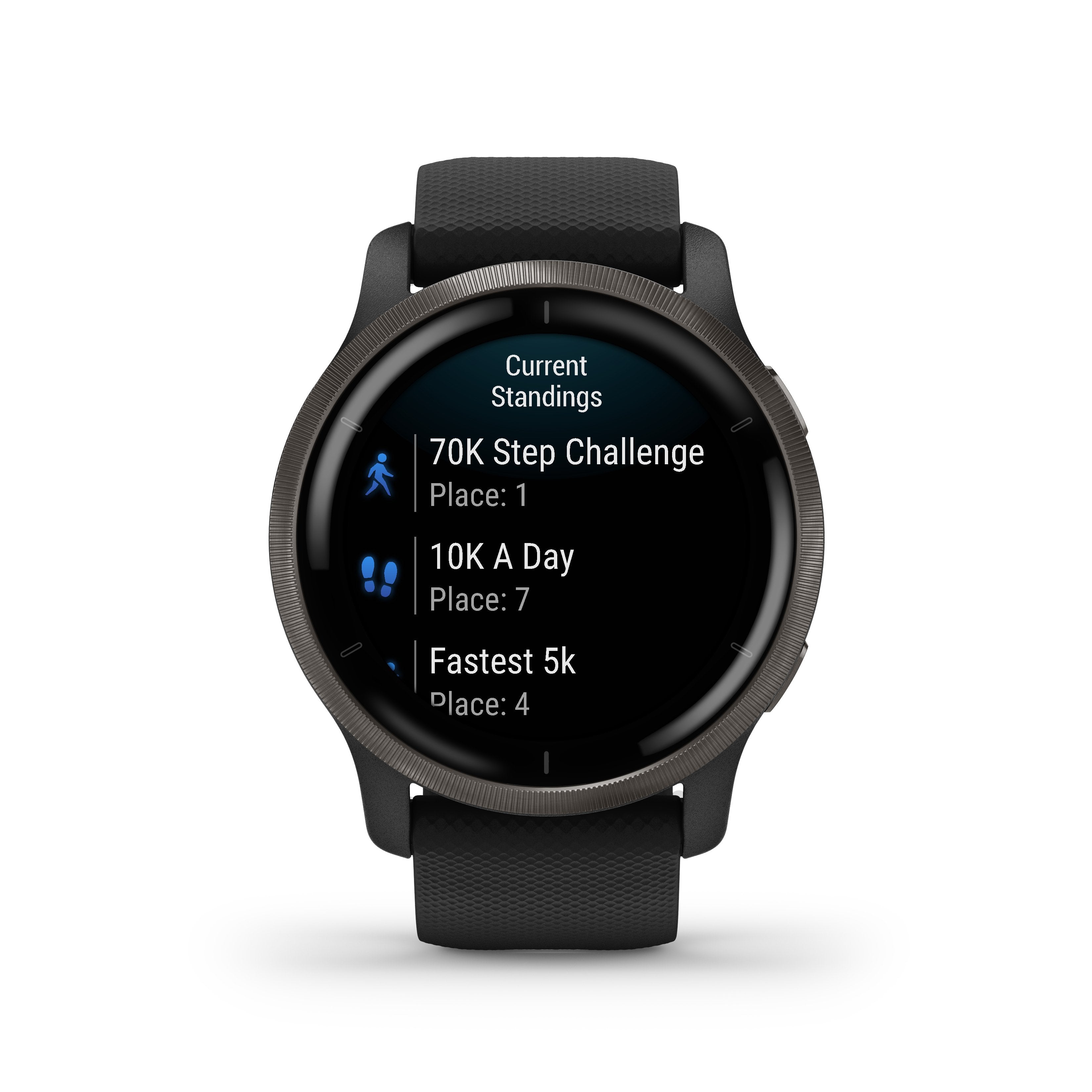 Garmin Venu 2 Negro/Pizarra Smartwatch Multideporte Wifi Gps Integrado Frecuencia Actividad Sueño 45 Mm