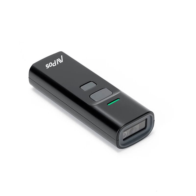 Avpos Bt03 Lector De Codigos Portatil - Cã³digos 1d, 2d Y Qr - Usb, Wireless 2.4 Y Bluetooth - 1100mah - Base Incluida