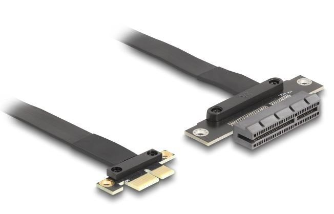 Delock Riser Karte Pci Express 3.0 X1 Stecker Zu X4 Slot Mit Cable 30 Cm