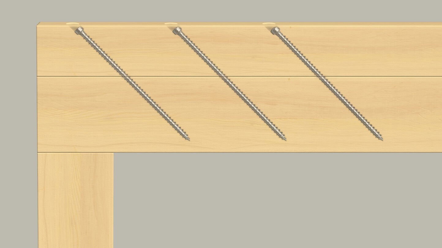 Tornillo De Construcción Para Madera Fischer Powerfull Ii 8,0x180 Zk Tx Vg 50 Piezas, Rosca Completa, Galvanizado 562961