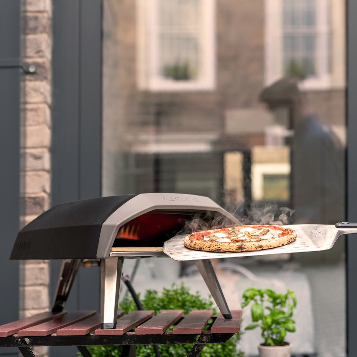 Ooni Koda 12 Fabricante De Pizza Y Hornos 1 Pizza(S) Negro, Acero Inoxidable