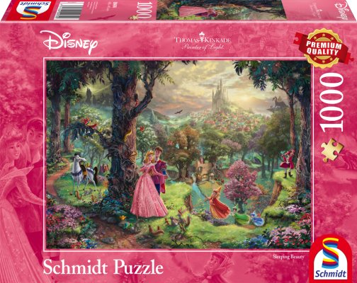 Puzzle Schmidt Games Thomas Kinkade La Bella Durmiente De Disney 59474