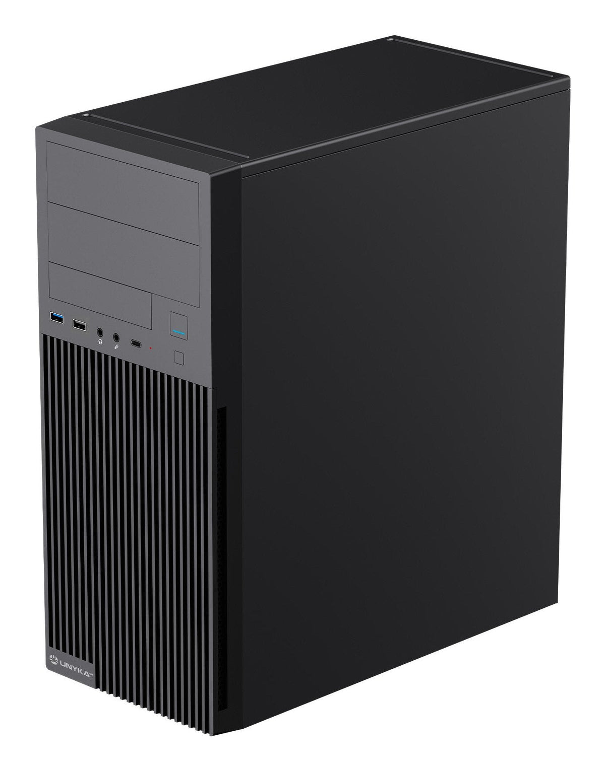 Caja Atx Unykach Aero C360 Cpu Max 145mm Gpu Max 310mm F.A 500w Cristal Templado Negro