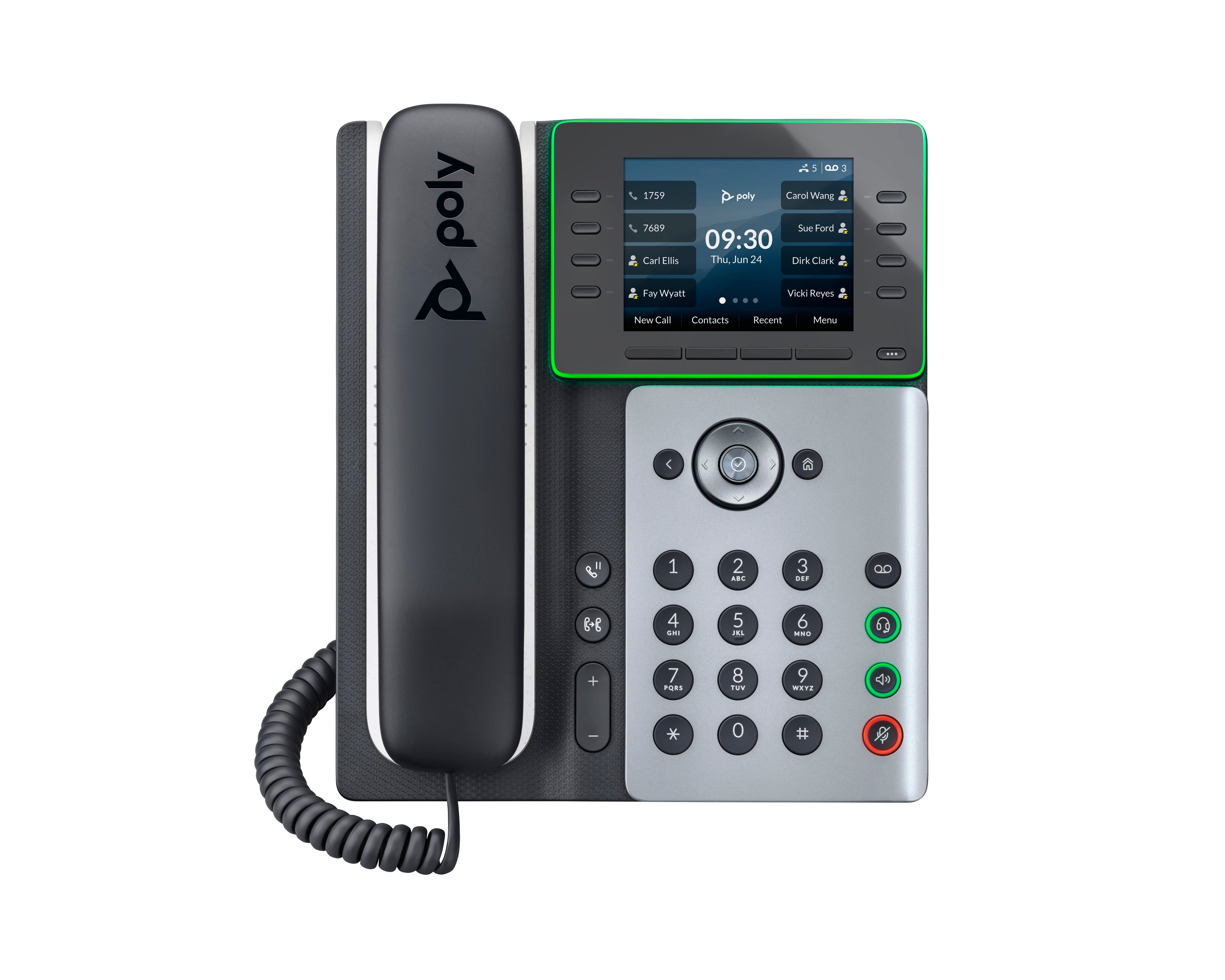 Teléfono Poly Edge E300 Ip Negro 8 Líneas Ips