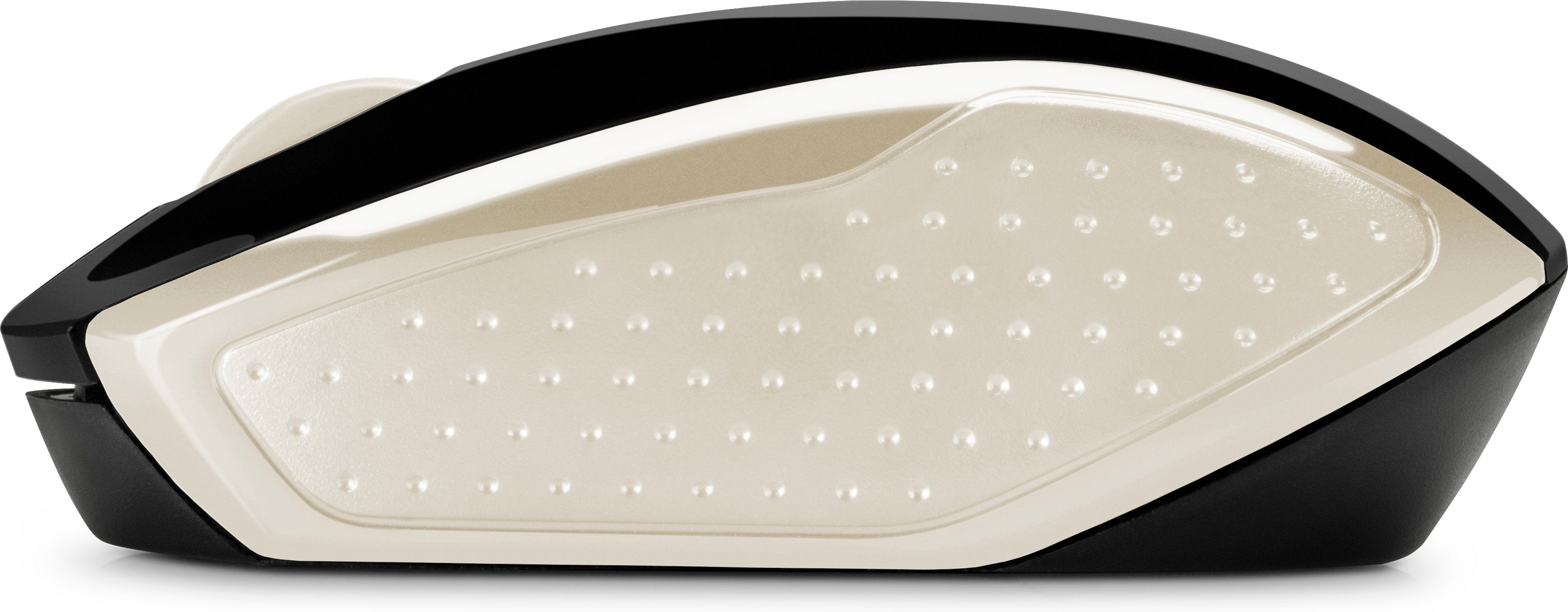 Ratón Inalámbrico Hp 200 Dorado 1000 Ppp Alcance 10m Diseño Ambidiestro