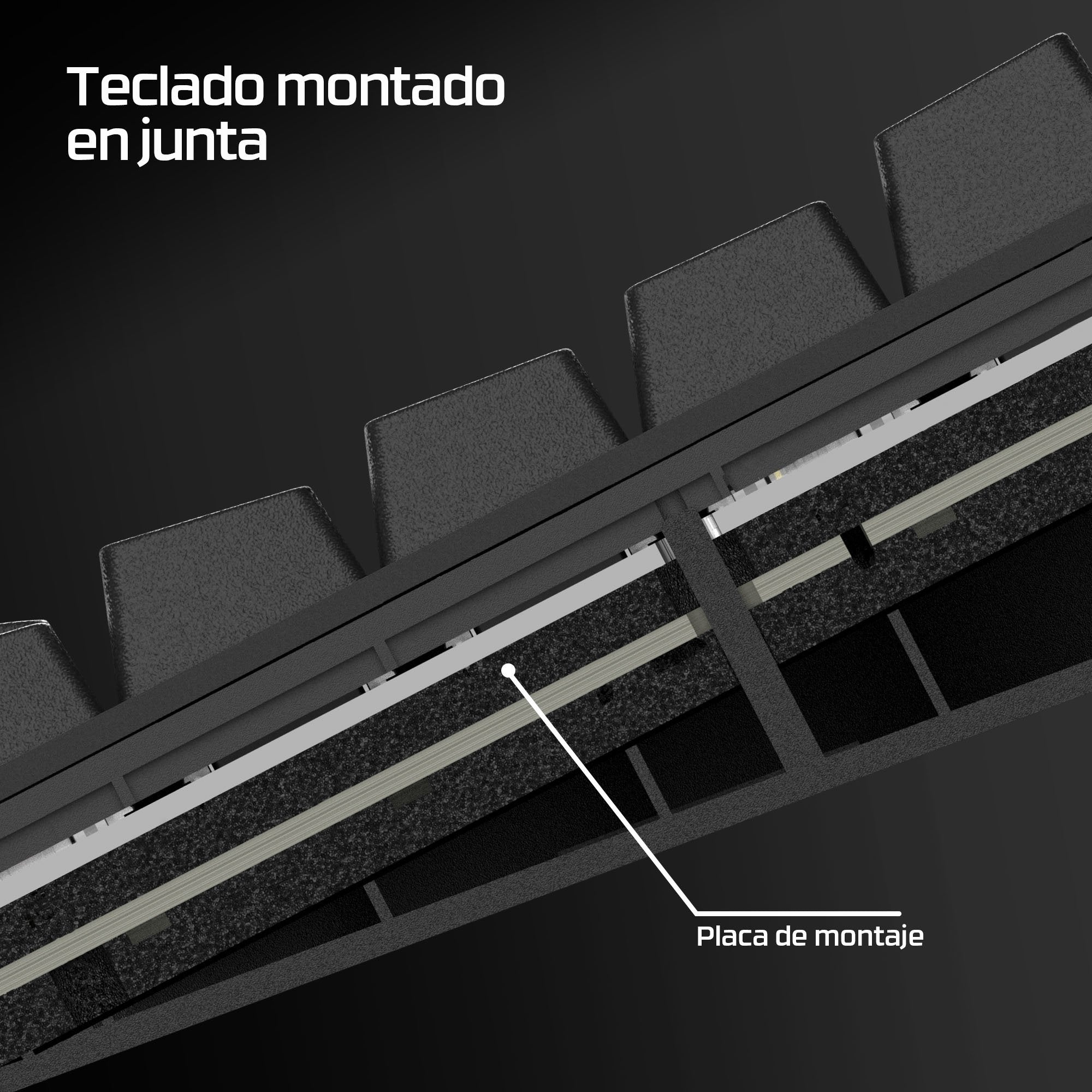 EAN 0197498745510 - HyperX Alloy Rise 75 Wireless Keyboard teclado Juego RF Wireless + Bluetooth Negro imagen 4