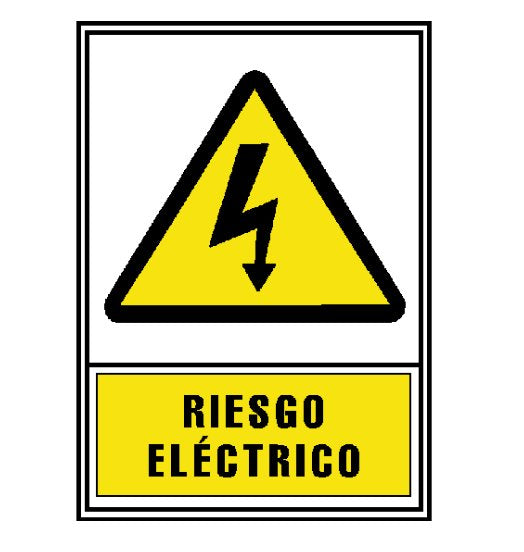 Archivo 2000 Señal "Riesgo Eléctrico" 210x297 Pvc Amarillo