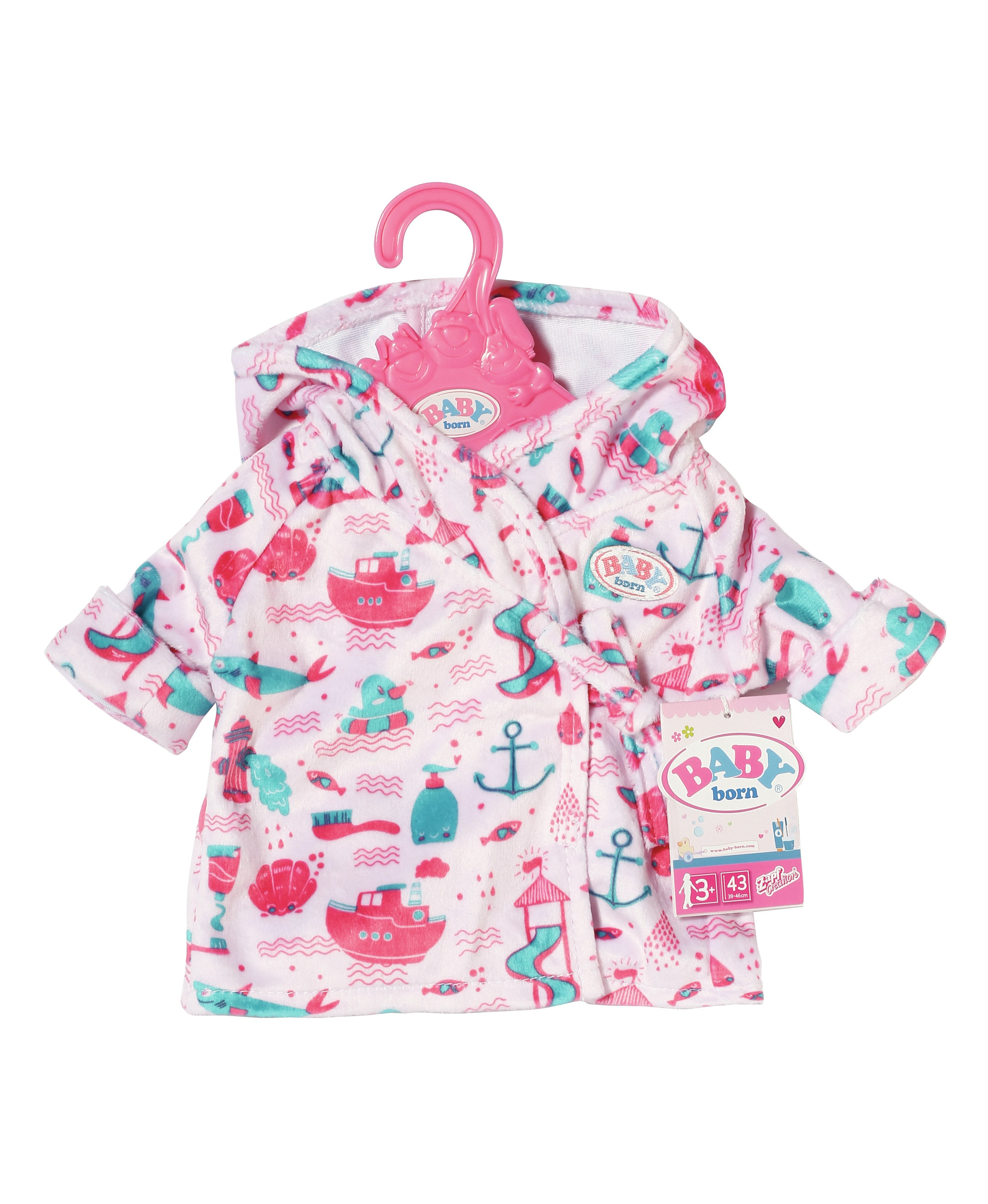 Accesorios Para Muñecas Zapf Creation Baby Bornâ® Albornoz De Baño 43cm