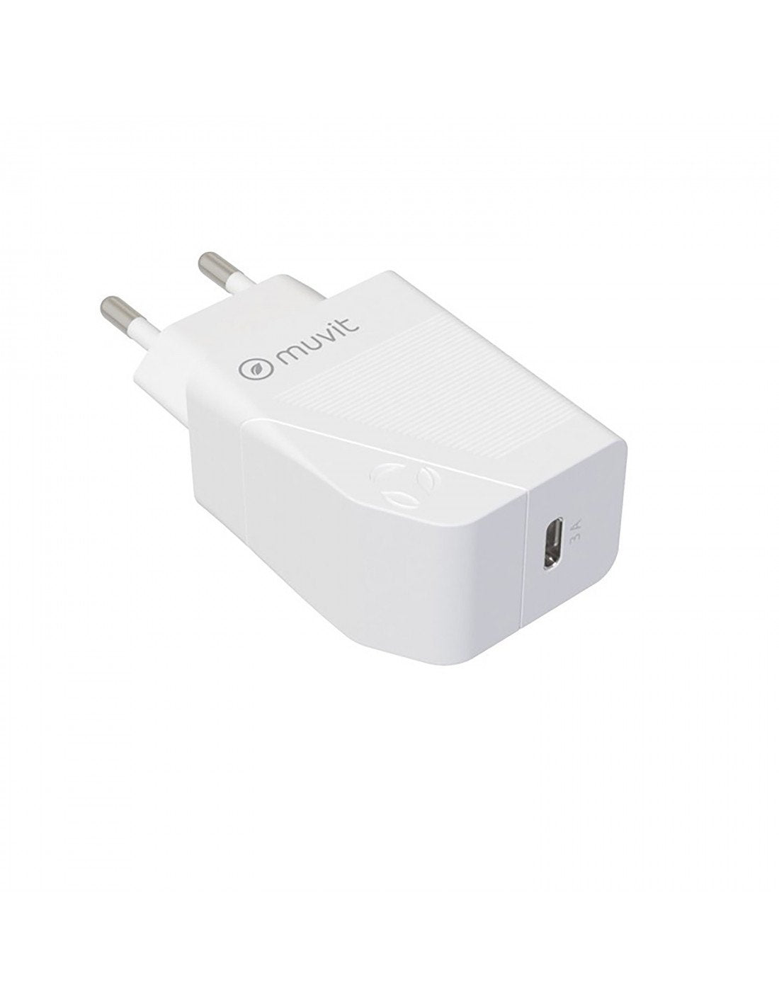Cargador De Pared Muvit For Change Mcpak0044 1xusb Tipo-C + Cable Usb Tipo-C 20w
