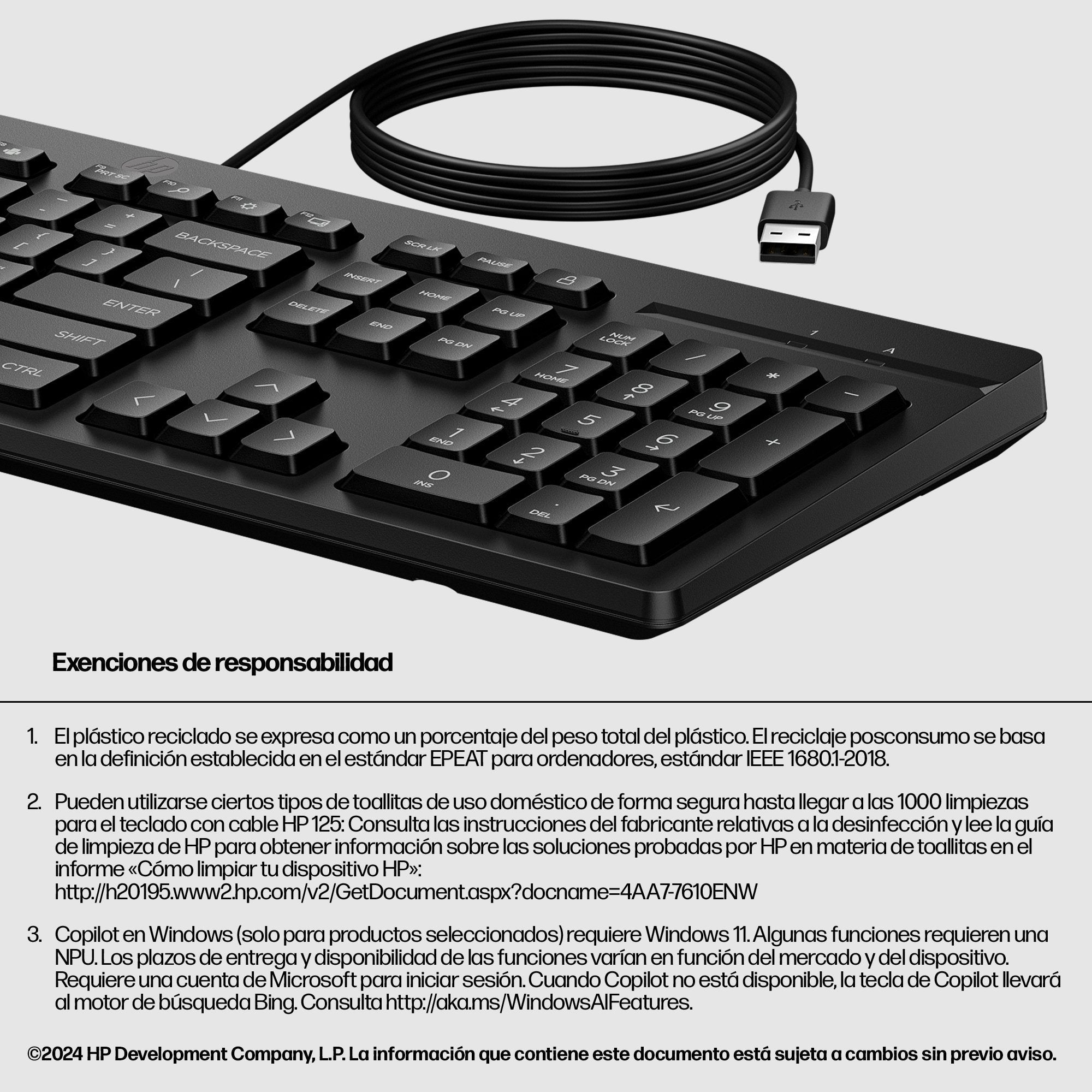 125 Wired Keyboard  Czech/Slovakia