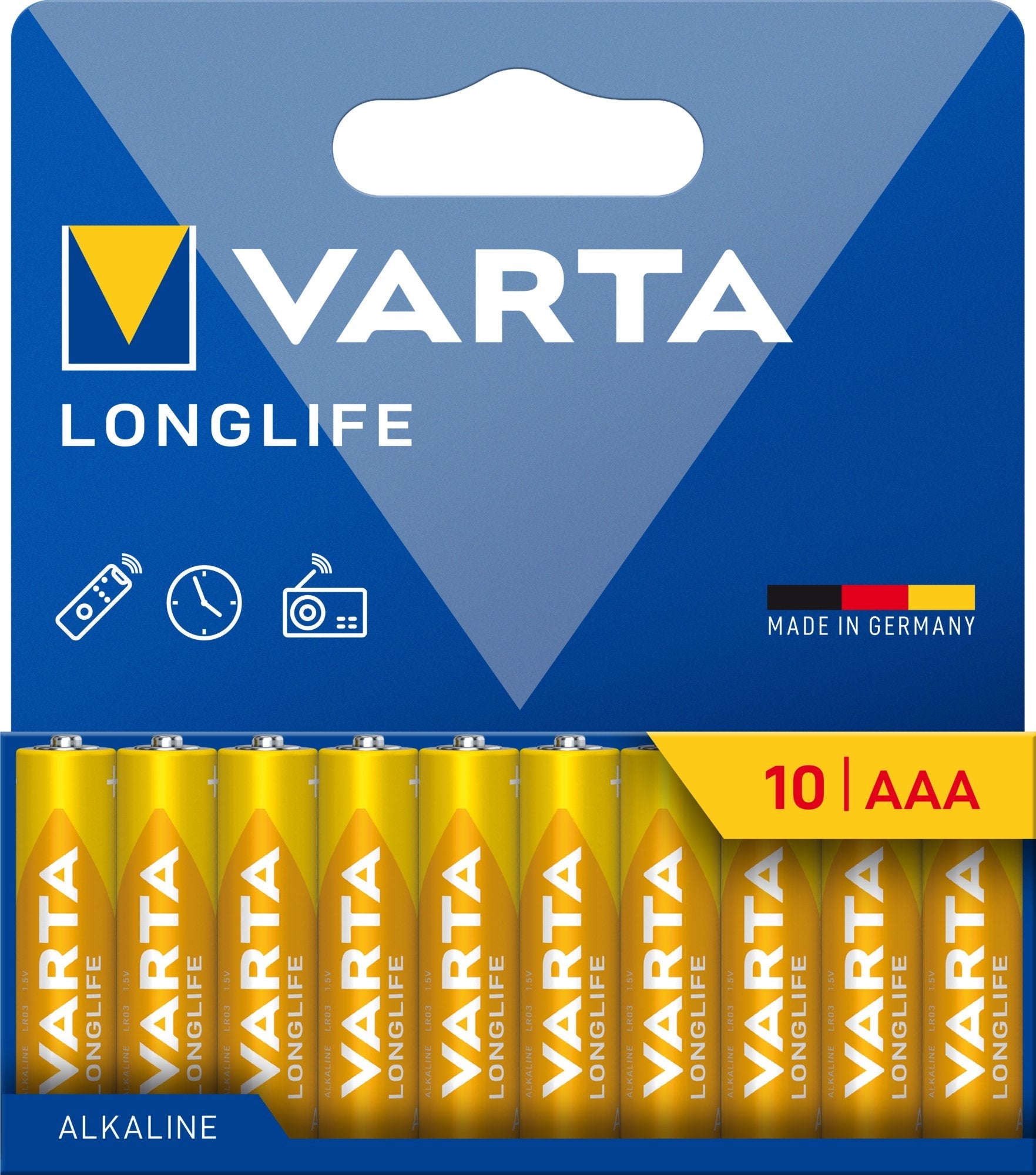 Varta Batterie Longlife Aaa Neu 10m.