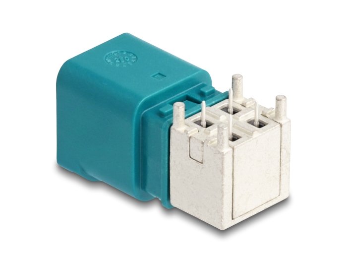 Delock 90116 Mini Fakra Z Macho Cuádruple Acodado Tipo-B Para Circuito Impreso