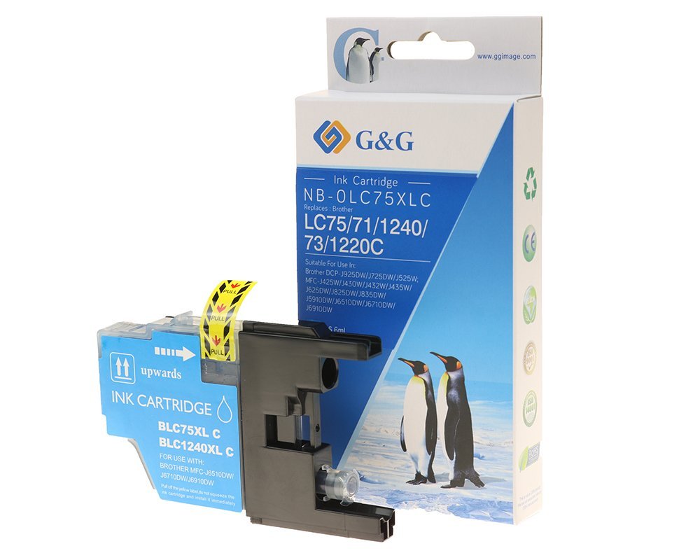 G&G Tintencartucho Compatible Con Brother Lc-1240c Cyan