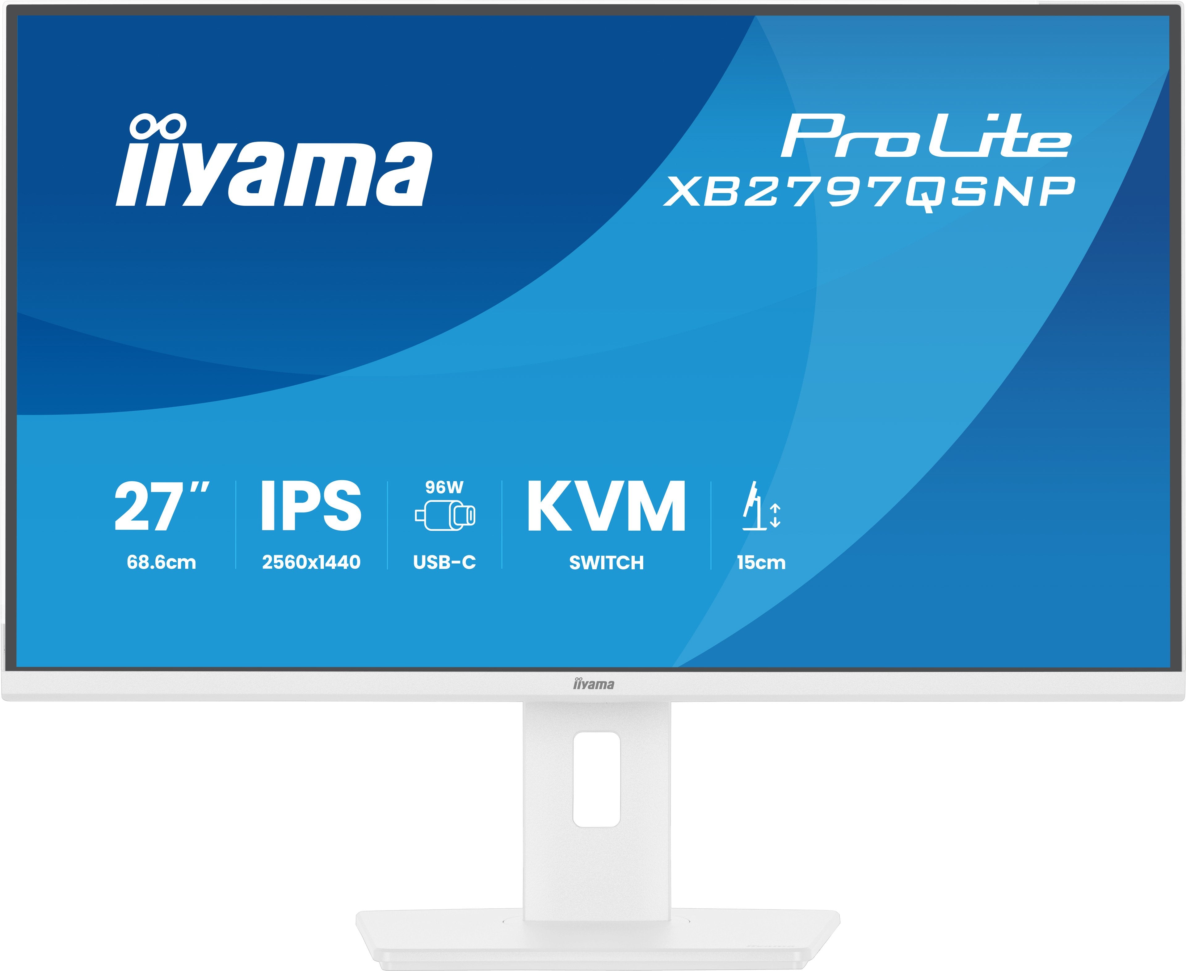 EAN 4948570125951 - iiyama ProLite XB2797QSNP-W1 pantalla para PC 68,6 cm (27") 2560 x 1440 Pixeles Quad HD LCD Blanco imagen 4