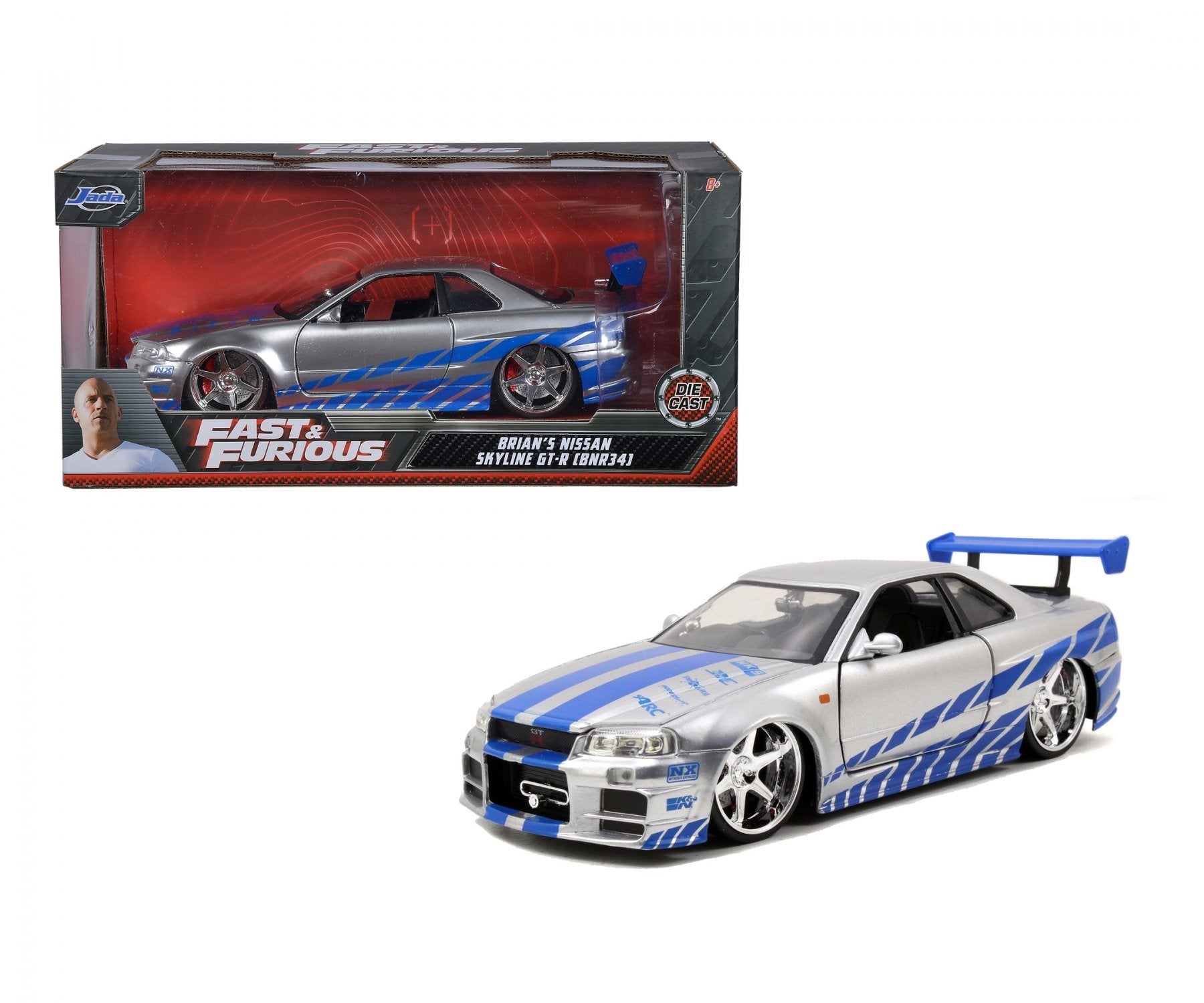 EAN 4006333070594 - Jada Toys Fast & Furious 2002 Nissan Skyline 1:24 imagen 9