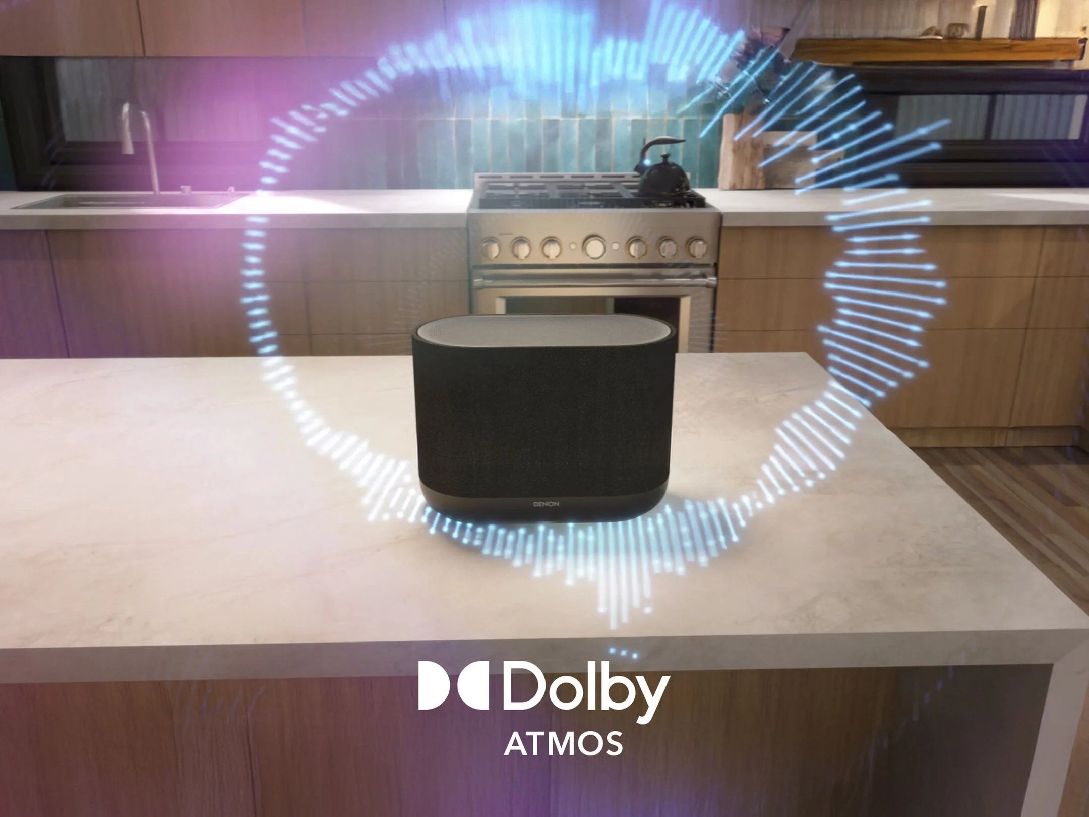 Denon Home 400 Black Altavoz Inteligente Inalámbrico Con Tecnología Heos Y Sonido Dolby Atmos.