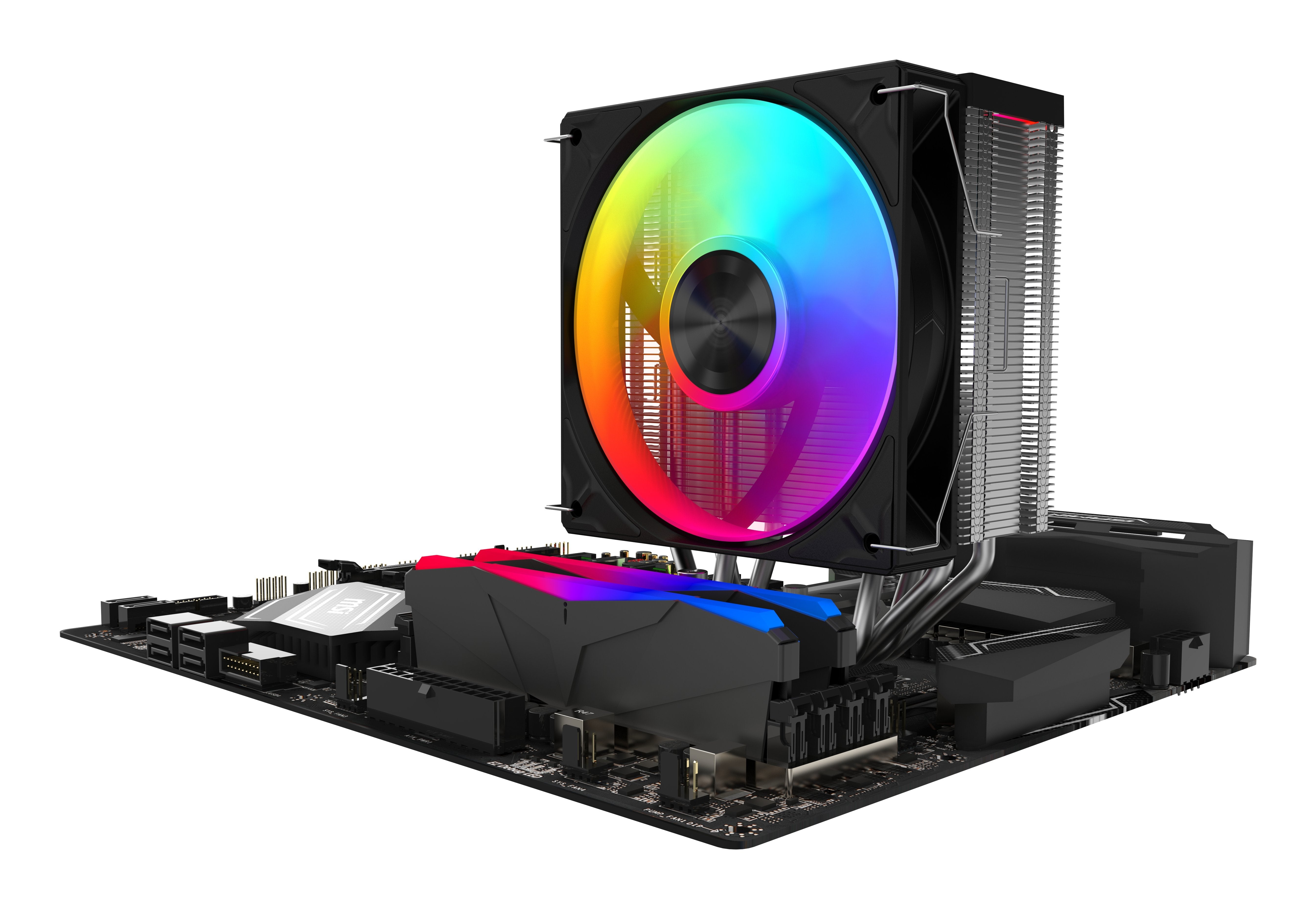 Sama A40l Cpu Lã¼fter Black Argb 120mm Retail