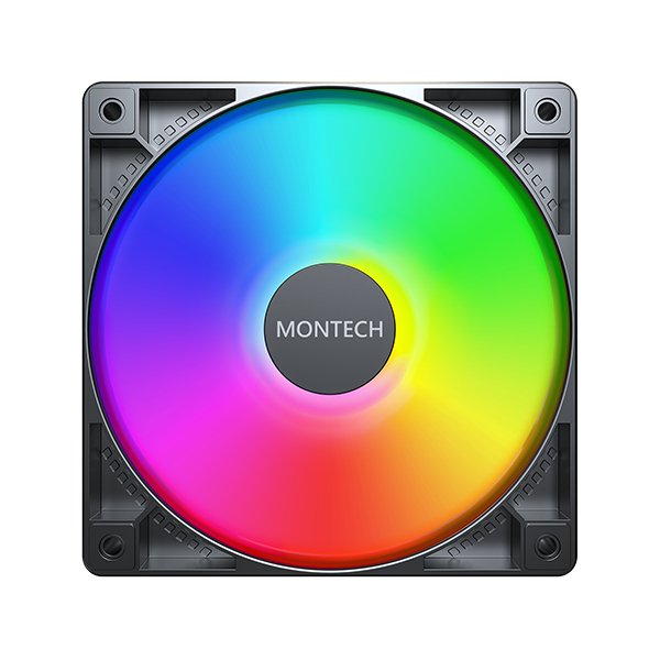 EAN 4710562743135 - Montech GF120 PWM Carcasa del ordenador Módulo de ventilador 12 cm Negro 3 pieza(s) imagen 3