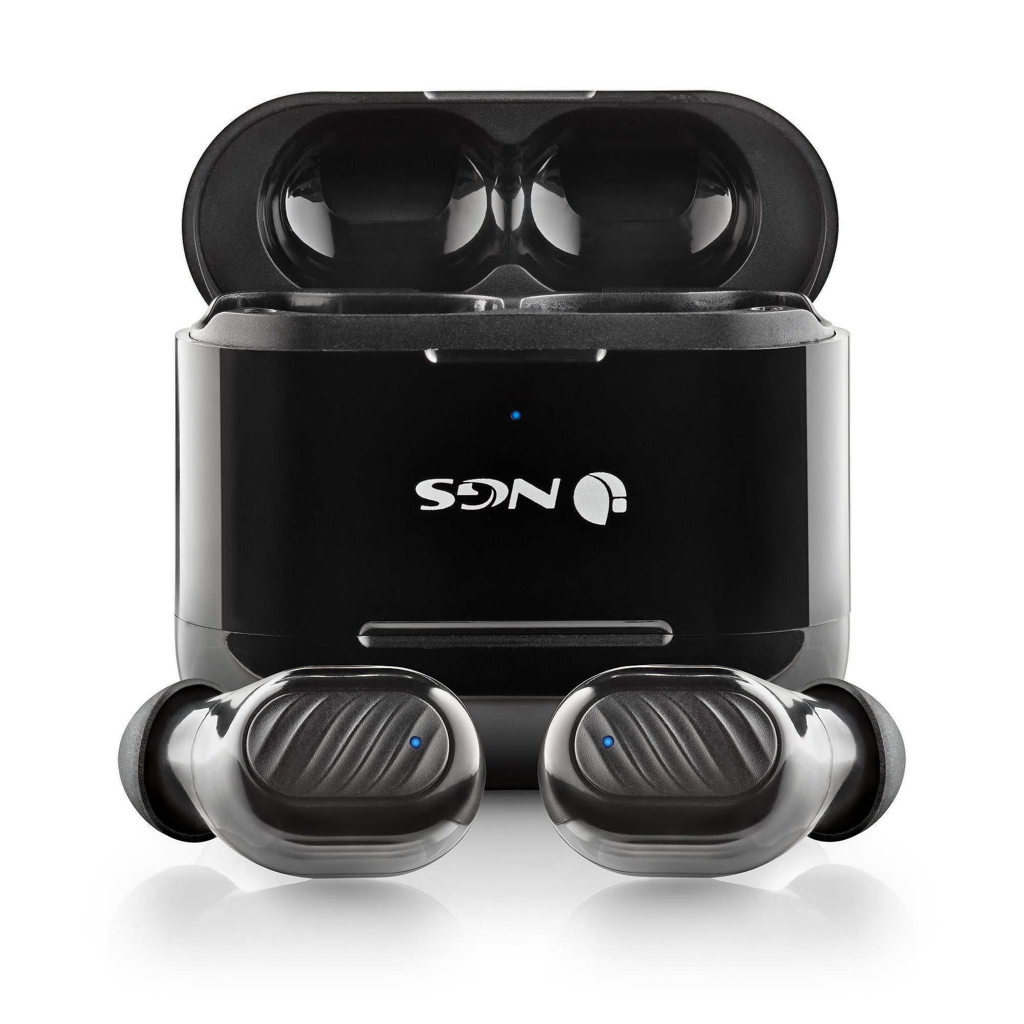 Auriculares Bluetooth Ngs Ártica Duo Con Estuche De Carga Autonomía 5h Negros
