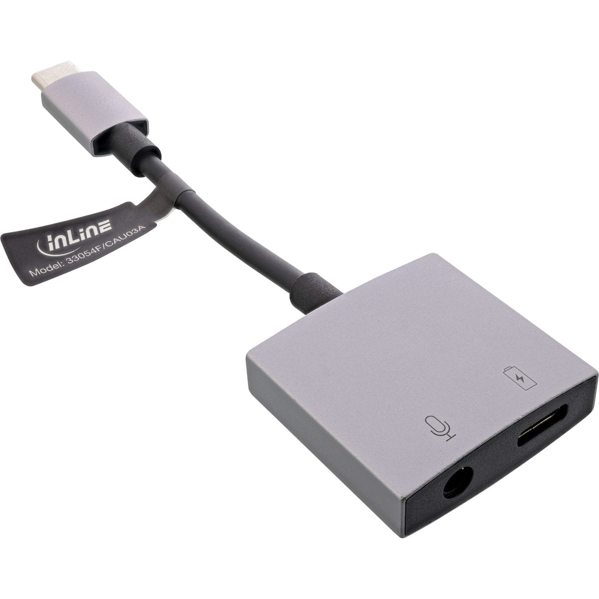 Inline® Usb-C Audio Adaptador Usb-C A 3.5mm Jack + Pd 30w