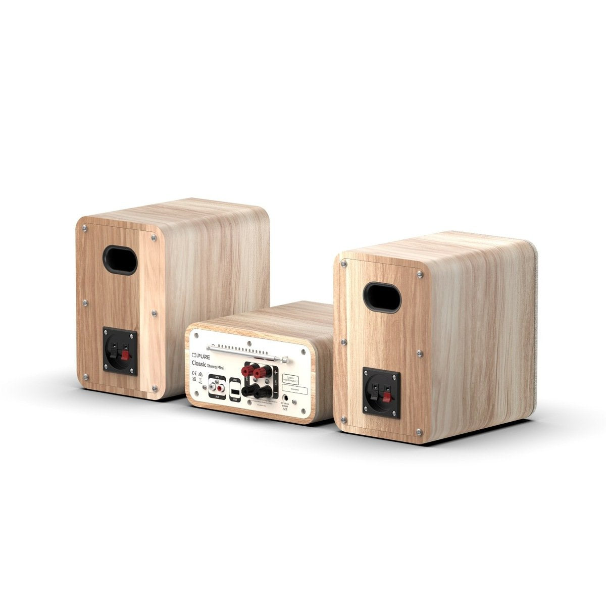 Pure Classic Stereo Mini Stereoanlage Dab+ Fm, Bluetooth, Cd, Usb Weiss Eiche