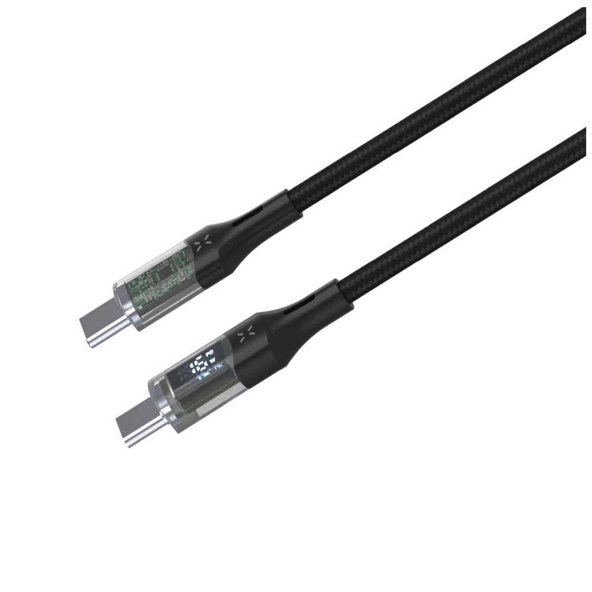 Cable  Fixed Usb-C Usb-C With Display, Pd Support, 1.2m, Usb 2.0, 100w, Black