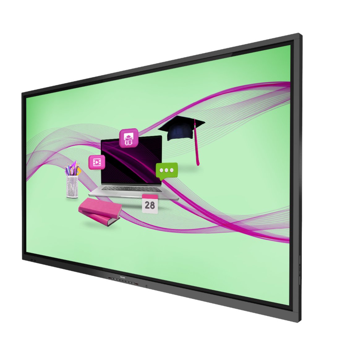 Philips 65bdl4052e/02 Pantalla De Señalización Pantalla Plana Para Señalización Digital 165,1 Cm (65") Lcd Wifi 360 Cd / M² 4k Ultra Hd Negro Pantalla Táctil Procesador Incorporado Android 11 18/7