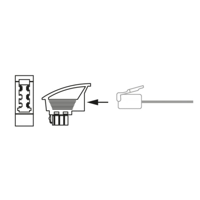 Adaptador De Enchufe Schwaiger Conector Tae-F Toma Rj45