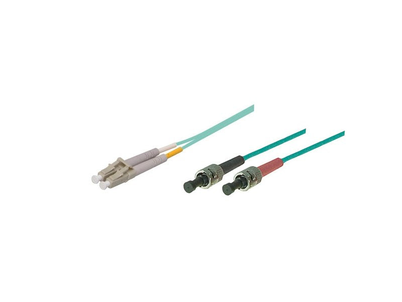Cable De Red Lwl Duplex Om3 (Multimode, 50 125) Lc St, Lszh, Austauschbare Polarität, 2m, Good Connections®