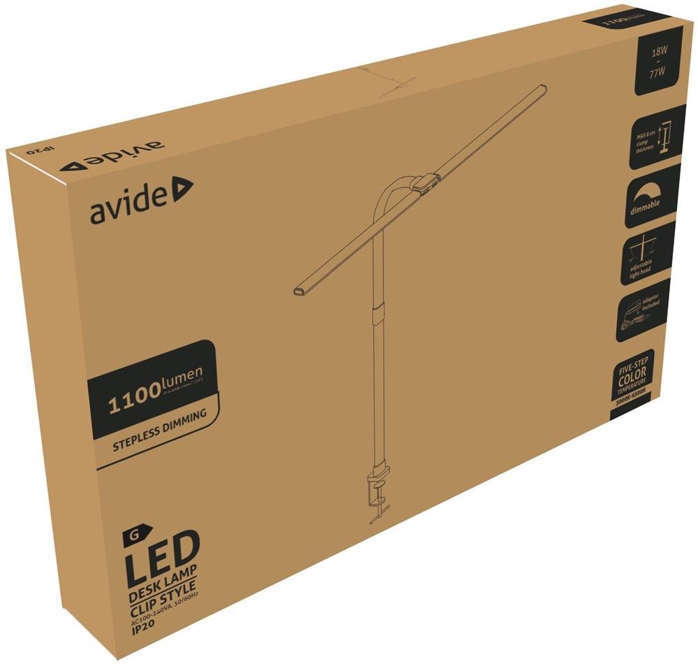Avide Led Tischleuchte Doppelkopf 1100lm