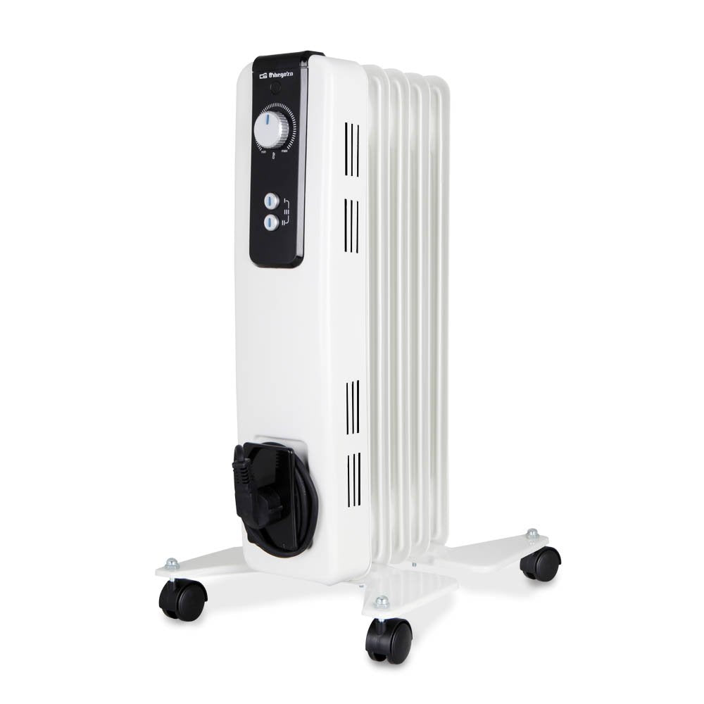 Radiador De Aceite Orbegozo Rh 1000 2 Potencias 500-1000w 5 Elementos Caloríficos