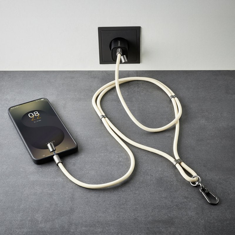 EAN 4034303037100 - Intenso Handykette als Lade- + Datenkabel USB-C bis 1,65m beige cable USB USB C imagen 8