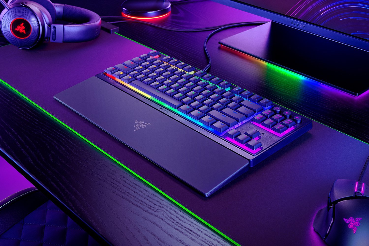 EAN 8887910073032 - Razer Ornata V3 Tenkeyless - US Layout teclado Juego USB QWERTZ Internacional de EE.UU. Negro imagen 1