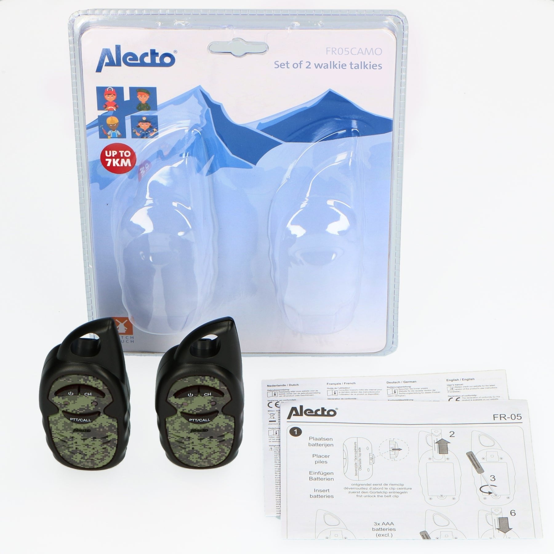EAN 8712412592838 - Alecto FR05CAMO two-way radios 3 canales 446 MHz Caqui imagen 4