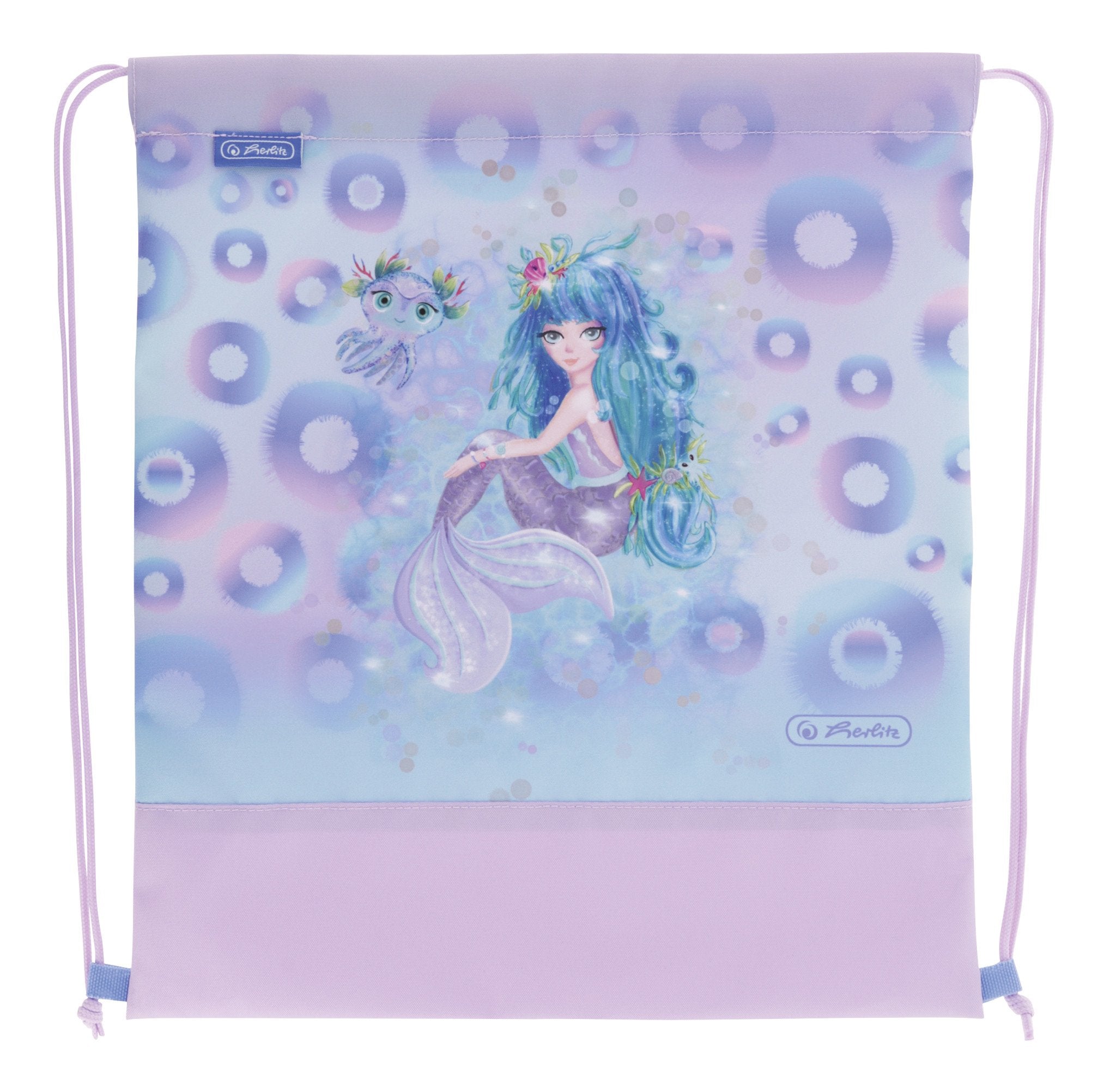 Herlitz Loop Plus Mystic Mermaid Juego De Mochila Escolar Niño/Niña Poliéster Azul, Verde, Rosa