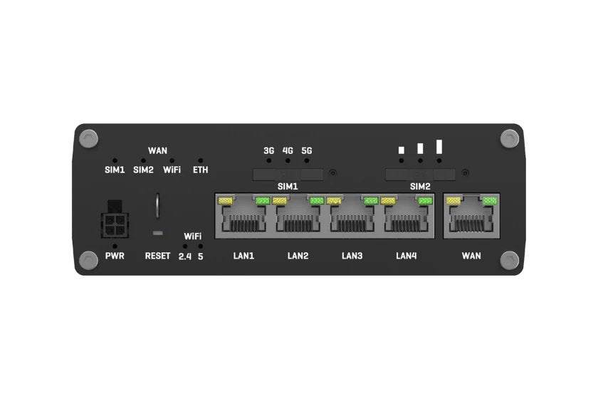 Router Inalámbrico Teltonika Rutm50  Gigabit Ethernet Doble Banda (2,4 Ghz / 5 Ghz) 5g Negro