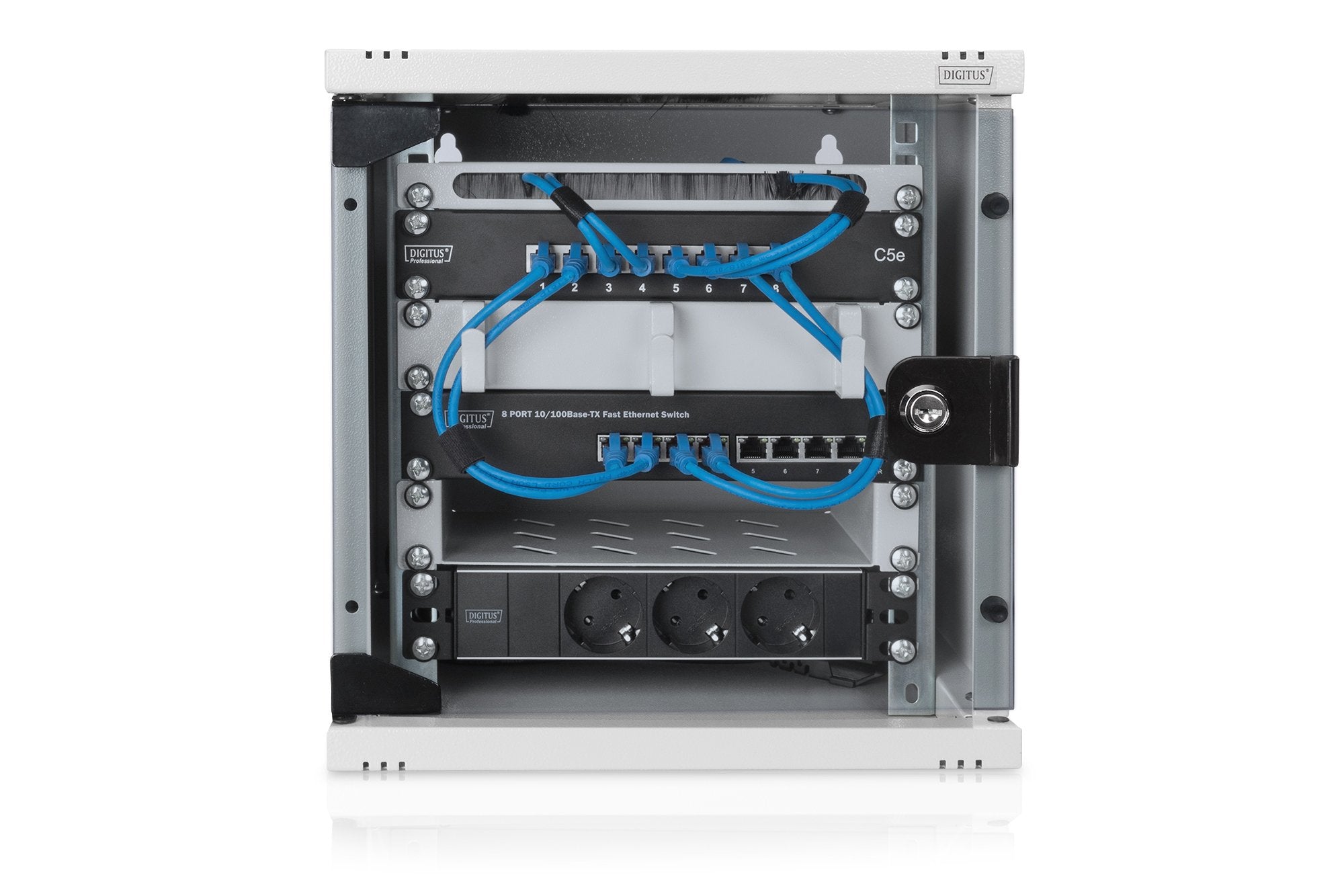 EAN 4016032331421 - Digitus DN-10-05U-1 armario rack 6U Bastidor de pared Grisimagen 6)