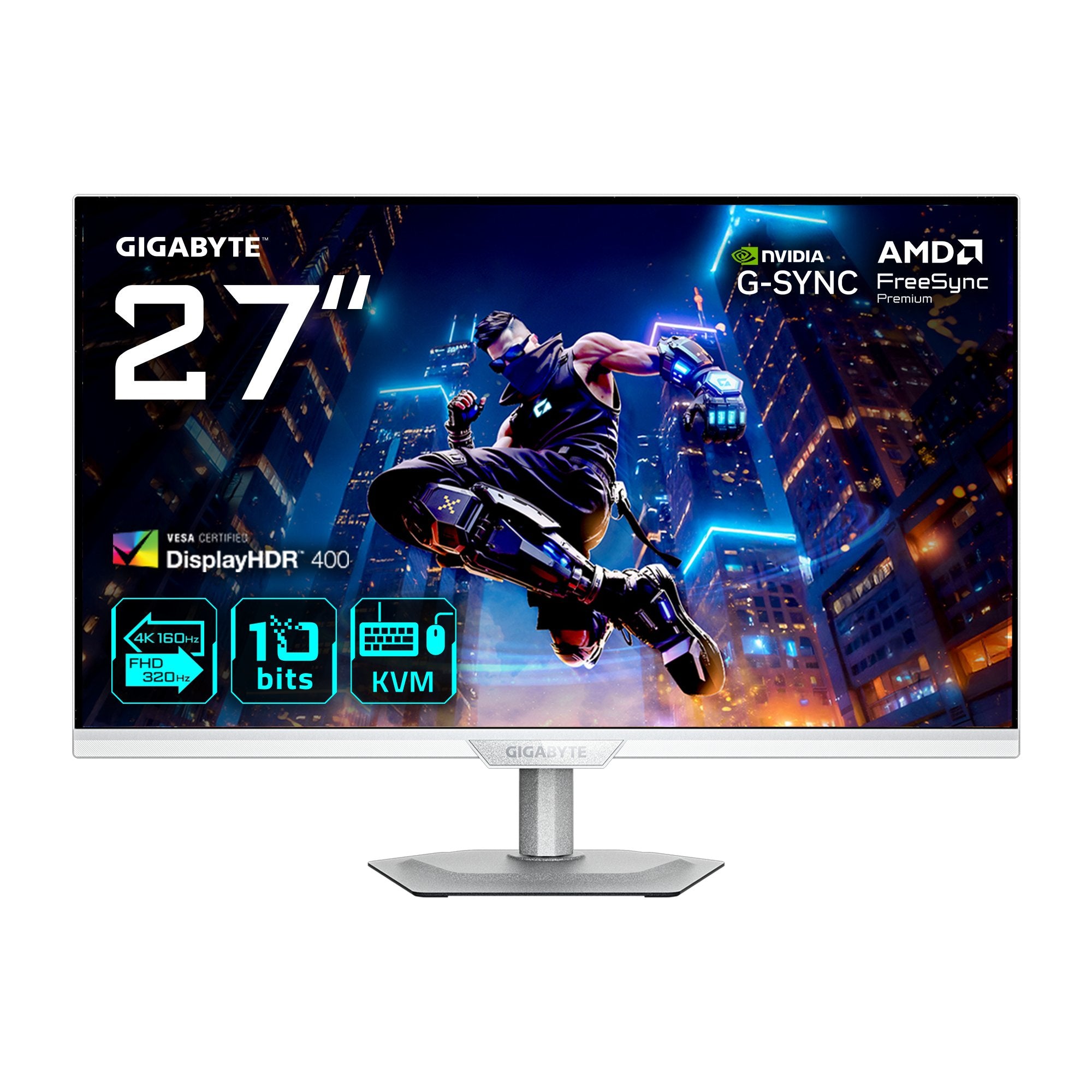 EAN 4719331872359 - GIGABYTE M27UP ICE pantalla para PC 68,6 cm (27") 3840 x 2160 Pixeles 4K Ultra HD LED Blanco imagen 1